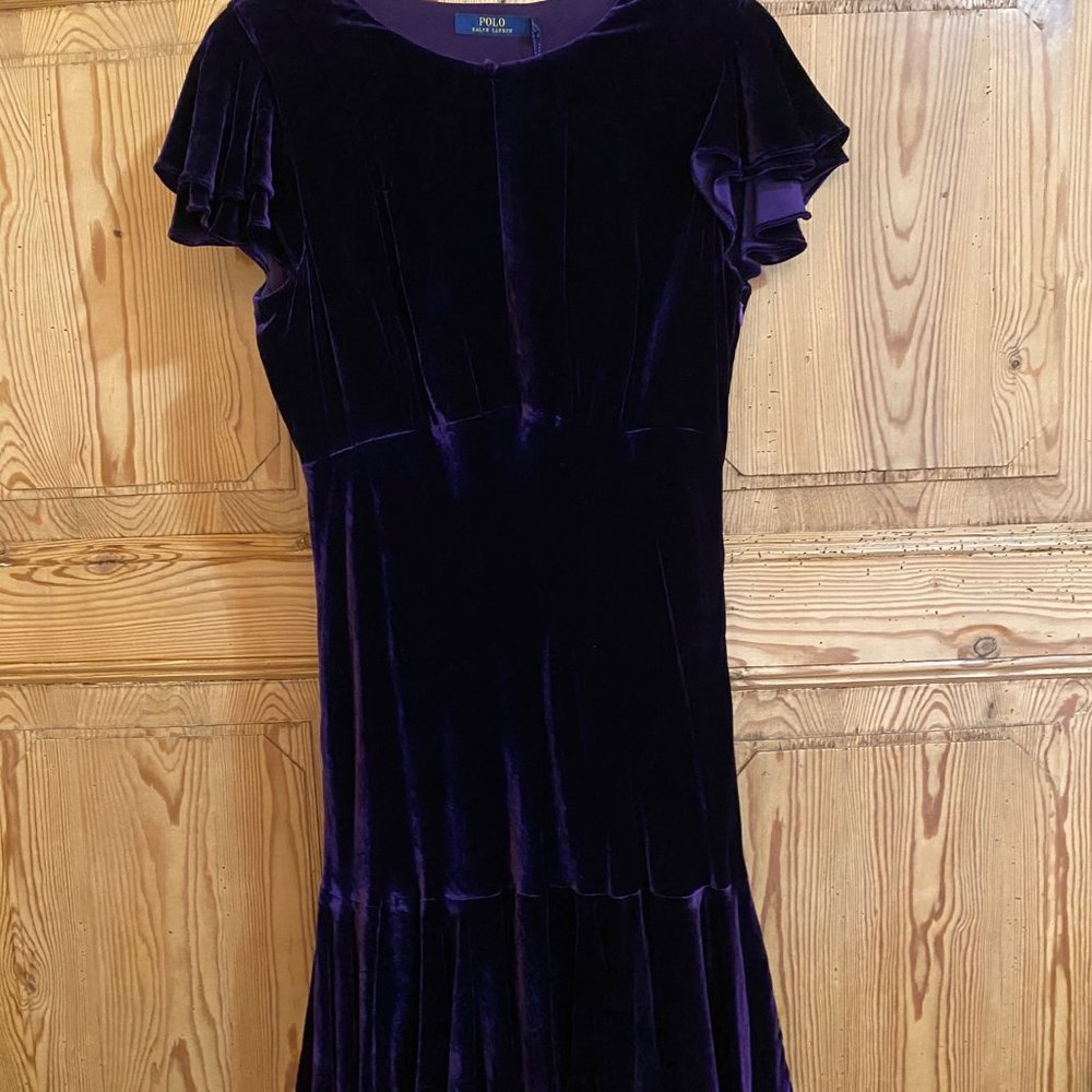 Polo Purple Velvet Dress